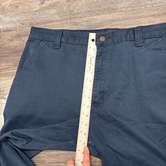 Carhartt Navy Blue Mens 40x30 Rugged Flex Twill Workwear Trousers Uniform Pants - Picture 10 of 12